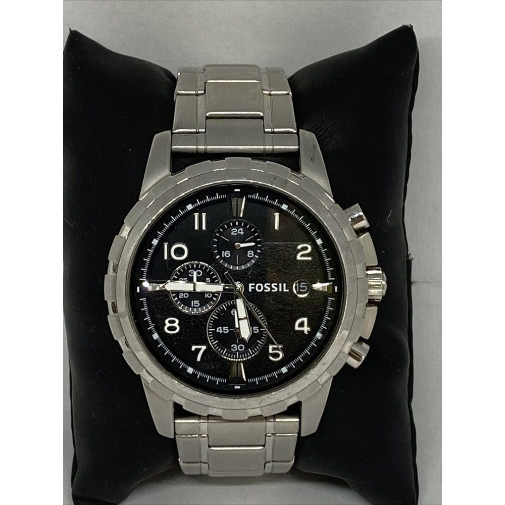 Fossil FS4542 Men's Silver Stainless Steel Analog